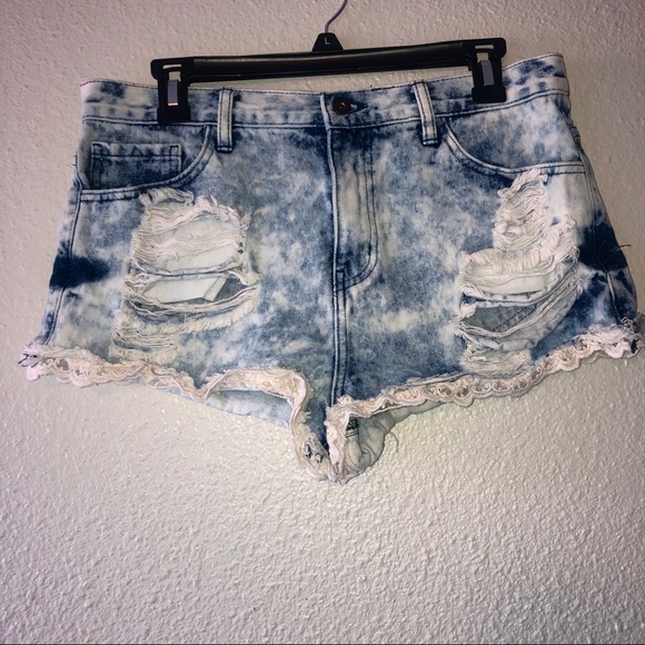 Forever 21 Pants - Forever 21 Acid Wash Jean Shorts